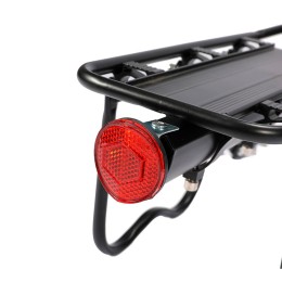 Багажник на подседельный штырь с боковыми упорами на хомутах, черный