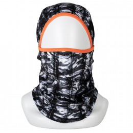 Балаклава-подшлемник взрослый DRC19BV003, серая с черным (оранжевая отделка)