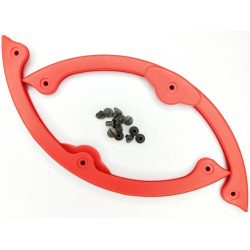 Бампер для сноуборда SNOWBOARD PROTECTION A076, красный (2 шт + 6 болтов)