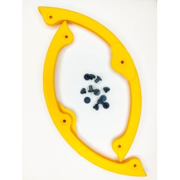 Бампер для сноуборда SNOWBOARD PROTECTION A076, желтый (2 шт + 6 болтов)