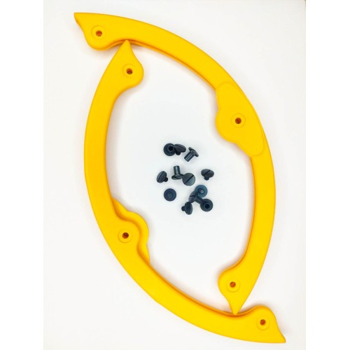 Бампер для сноуборда SNOWBOARD PROTECTION A076, желтый (2 шт + 6 болтов)