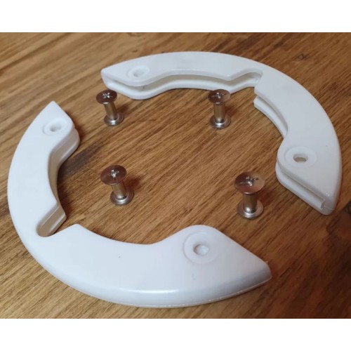 Бампер защитный для лыж (Рябов), белый (2 шт + 4 болта)