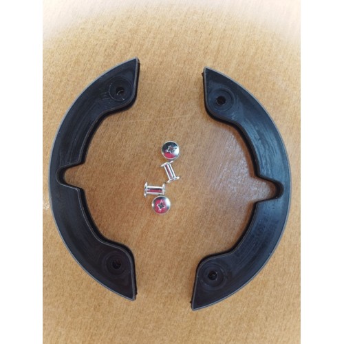 Бампер защитный для лыж (Рябов), черный (2 шт + 4 болта)