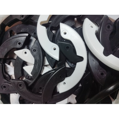 Бампер защитный для лыж (Рябов), черный (2 шт + 4 болта)