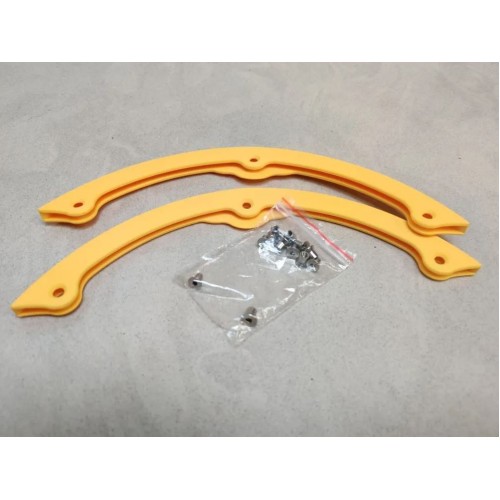 Бампер защитный для сноуборда Playshion желтый (2 шт + 6 болтов)