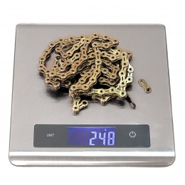 Цепь 11/12 ск. SUMC 12 speed SX12SL GOLD 1/2"x11/128" 126L суперлайт, цвет золото