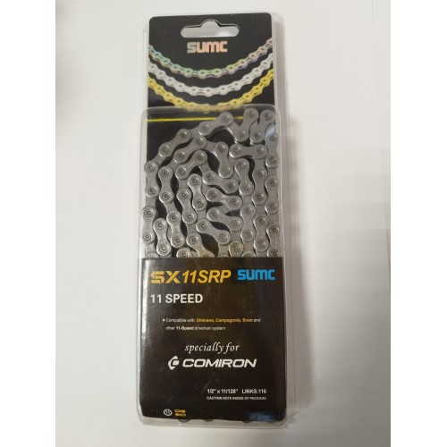 Цепь 11 ск. SUMC 11 speed SX11SRP 1/2"x11/128" 116L супер антикоррозионная защита