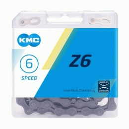 Цепь 5/6/7 ск. KMC - Z6 1/2"x3/32", 114 звеньев, серая