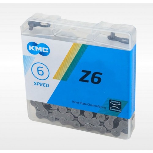 Цепь 6 ск. KMC 116 зв., Z6,с замком, цвет. коробка