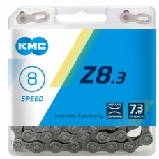 Цепь 7/8 ск. KMC Z-8.3, 116 звеньев, Gray/Gray пластиковая упаковка
