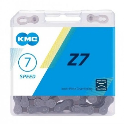 Цепь 7 ск. KMC 116 зв., Z-7, с замком, цвет. коробка