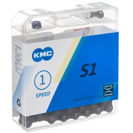 Цепь KMC (S-1) 1 скор. (112 звеньев), тормозная, с замком, инд. уп.