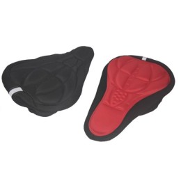 Чехол для седла гелевый, красно-черный