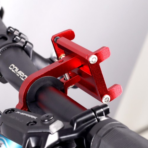 Держатель для телефона KRAFTBIKE BG-087-R, 82-127мм. алюминиевый, красный