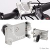 Держатель для телефона KRAFTBIKE BG-087-S, 82-127мм, алюминиевый, серебристый