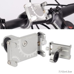 Держатель для телефона KRAFTBIKE BG-087-S, 82-127мм, алюминиевый, серебристый