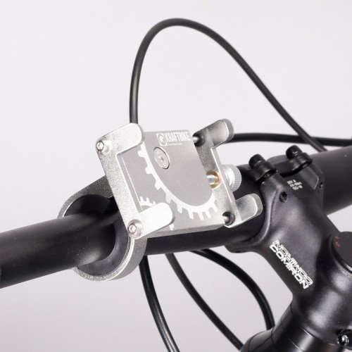 Держатель для телефона KRAFTBIKE BG-087-S, 82-127мм, алюминиевый, серебристый