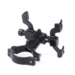 Держатель для телефона KRAFTBIKE. Поворот 360. Наклон в пути 180. алюминиевый прорезиненный, черный