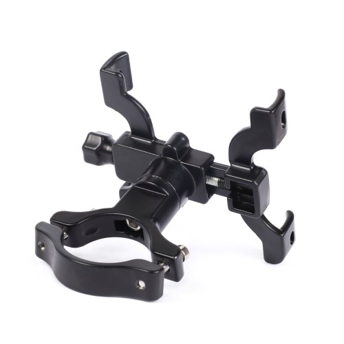 Держатель для телефона KRAFTBIKE. Поворот 360. Наклон в пути 180. алюминиевый прорезиненный, черный