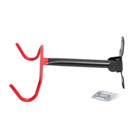 Держатель для велосипеда настенный, черный/красный