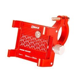 Держатель телефона на руль 4BIKE, алюминиевый, красный