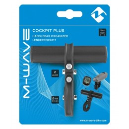 Держатель вело M-WAVE удлинитель крепления фар, компьютеров, для рулей 22,2-31,8, длина 90 мм