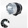 Фара передняя, 1 super LED, 3 Вт, 3 режима, влагозащищенная, (2 CR2032 в комплекте), черно-серебристая, блистер