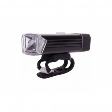 Фара передняя для велосипеда, цвет черный, алюминиевый корпус, супер супер яркий свет, встроенный аккумулятор +  USB зарядка