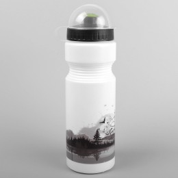 Фляга велосипедная с защитой от пыли 750мл, рисунок - медведь, инд.уп. Vinca sport