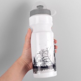 Фляга велосипедная с защитой от пыли 750мл, "волк", инд.уп. Vinca sport