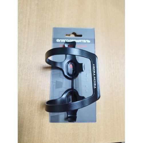 Флягодержатель на раму алюм. боковая закладка Tech Team BSA-SB, анодированный, черный