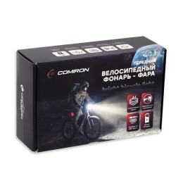 Фонарь передний COMIRON "BLAZEEE" корпус: алюминий, свет: T20+COB, 700lm, 4000mAh, 6 режимов, Type-C