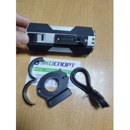 Фонарь передний COMIRON "BLAZEEE" корпус: алюминий, свет: T20+COB, 700lm, 4000mAh, 6 режимов, Type-C