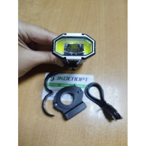 Фонарь передний COMIRON "BLAZEEE" корпус: алюминий, свет: T20+COB, 700lm, 4000mAh, 6 режимов, Type-C