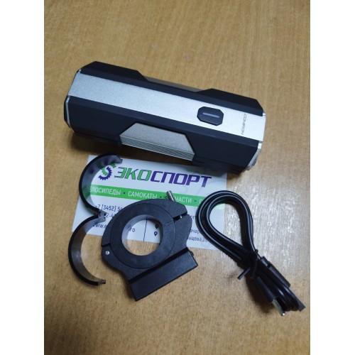 Фонарь передний COMIRON "BLAZEEE" корпус: алюминий, свет: T20+COB, 700lm, 4000mAh, 6 режимов, Type-C