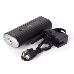 Фонарь передний COMIRON "EXPLOSION" корпус: алюминий, свет: XPG, 400lm, 3000mAh, 4 режима, Type-C