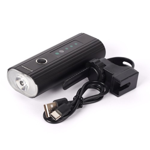 Фонарь передний COMIRON "EXPLOSION" корпус: алюминий, свет: XPG, 400lm, 3000mAh, 4 режима, Type-C