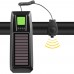 Фонарь передний COMIRON "SUN2" корпус ABS IPX4 свет T6 350lm аккум 2000 mAh USB сигнал 120Дб влагозащищённый подзарядка от солнца зелён