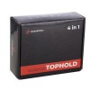 Фонарь передний COMIRON "TOPHOLD" 2*T6 LED 500lm, POWER BANK, 3 режима, сигнал 130Дб, крепление смартфона