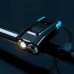 Фонарь передний  интеллектуальный COMIRON "SMART4" ABS; свет: 2xT6, 800lm; 4000 mAh, USB; ближний/дальний свет, сигнал 120Дб., 5 режимов синий