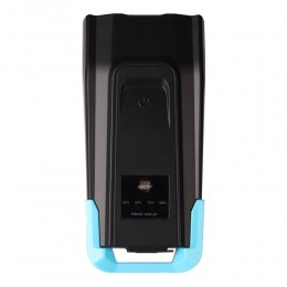 Фонарь передний  интеллектуальный COMIRON "SMART4" ABS; свет: 2xT6, 800lm; 4000 mAh, USB; ближний/дальний свет, сигнал 120Дб., 5 режимов синий