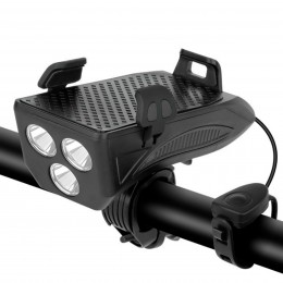 Фонарь передний/ крепление смартфона COMIRON "HOLDER", чёрный