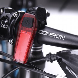 Фонарь задний COMIRON TA08: ABS, IPX4; свет: 12LED, 80lm; аккум: 150mAh, USB; 5 режимов