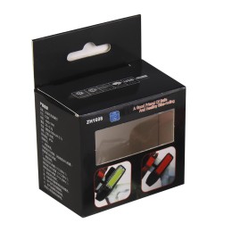 Фонарь задний COMIRON TA08: ABS, IPX4; свет: 12LED, 80lm; аккум: 150mAh, USB; 5 режимов