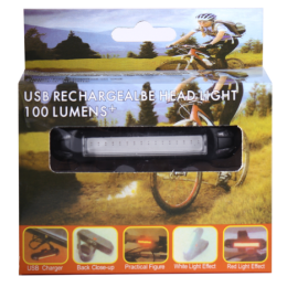 Фонарь задний COMIRON TA09 корпус: ABS, свет: 15COB LED, 200lm, 500mAh, 5 режимов, USB-micro