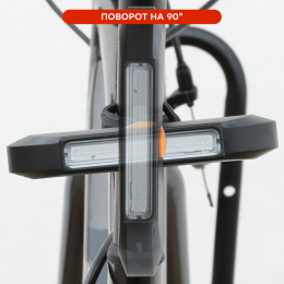 Фонарь задний COMIRON TA09 корпус: ABS, свет: 15COB LED, 200lm, 500mAh, 5 режимов, USB-micro