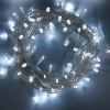 Гирлянда нить 100 LED, белая, 8 метров, 8 режимов (прозрачный шнур)