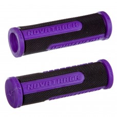 Грипсы 110 мм Novatrack, черно-фиолетовые