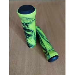 Грипсы 125 мм для велосипеда/самоката, желтый/черный