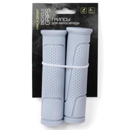 Грипсы 125 мм резиновые, инд. уп. Vinca Spor, серыеt